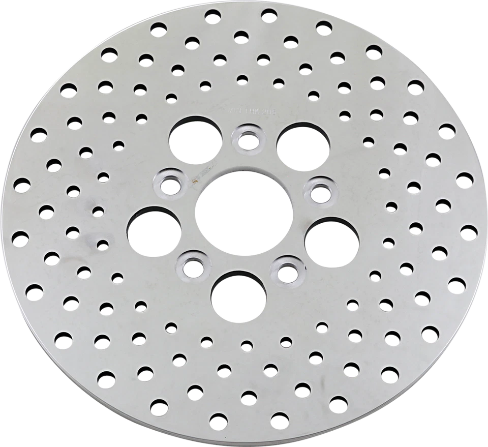 Rotor de freno perforado de acero inoxidable pulido Harley Drag Specialties DS-325736 Foto 1 de 1