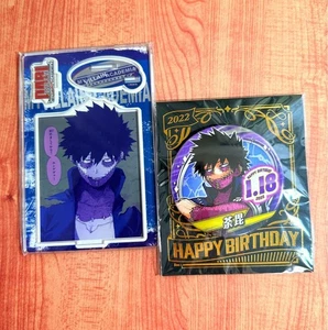 My Hero Academia Dabi Birthday 2024 Acrylic Stand Badge Set of 2 Jump Shop NEW - Picture 1 of 1