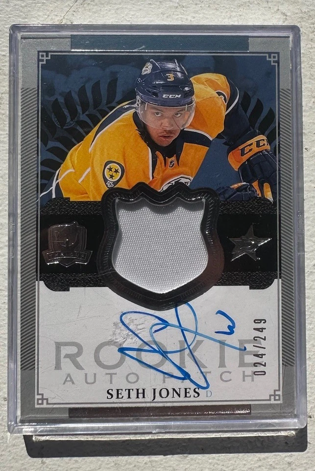 SETH JONES 2013-14 Upper Deck The Cup Rookie Patch Autograph RC 097/249 - Image 1 of 2