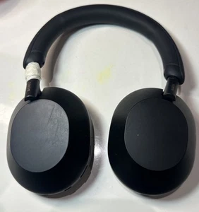 *LEFT HINGE LOOSE * Sony WH-1000XM5 Over Ear Wireless Headphones - Black - Picture 1 of 8