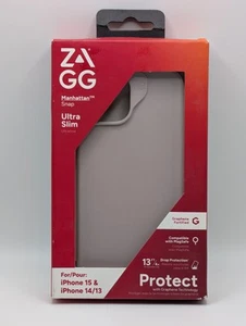 ZAGG Manhattan Snap Ultra Slim für Apple iPhone 15/14/13 | Schwarz - Bild 1 von 3