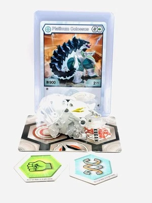 Bakugan Evolutions COLOSSUS Platinum Haos True Metal B900 + Tarjetas y Bakucores Foto 1 de 4