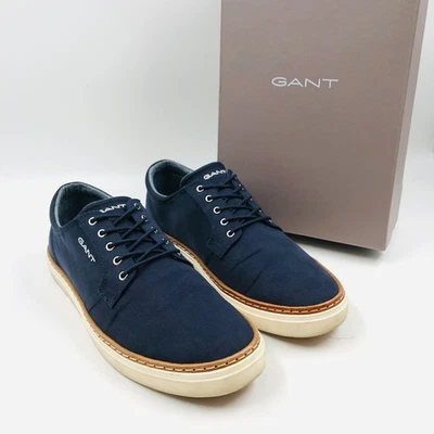 Zapatillas deportivas con cordones de cuero de tela azul oscuro GANT para hombre EUR 44 UK 9,5 US 10,5 Foto 1 de 4