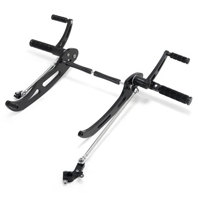 Black Aluminum Forward Controls Pegs for YAMAHA Virago XV 750 1981-1998 97 96 95 - image 1 of 4