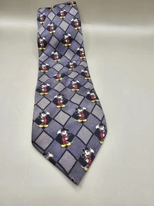 Corbata de seda para hombre Walt Disney Co Mickey Mouse corbata en punta 62 x 3,5 pulgadas - Imagen 1 de 5
