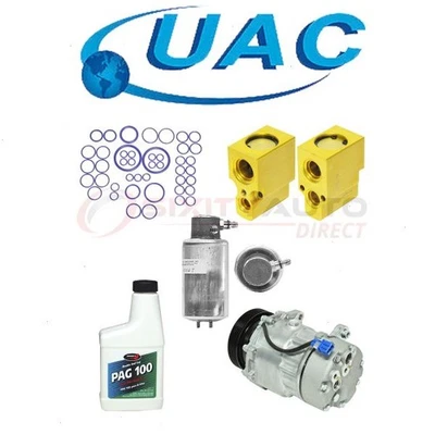 UAC AC Compressor & Component Kit for 1999 Volkswagen Golf 2.0L L4 - Heating ak Foto 1 de 4