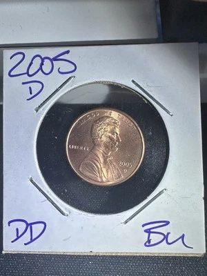 2005 Denver Lincoln Cent Doubled Die. Rare SATIN Blazing Finish!! - Image 1 of 4