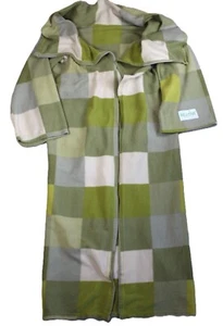 Bata manta portátil Revitive (podría ser Lagenlook) grande a cuadros-verde-hecha en Reino Unido - Imagen 1 de 5