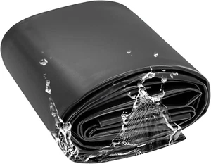 Impermeable Pond Liners 4X6M 5X8M 6X10M 8X12M 10X15M Heavy Duty Garden Pool Memb - Picture 1 of 12