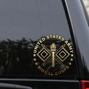 US Army Signal Corps Veteran Vinyl Decal Sticker - Bild 1 von 4