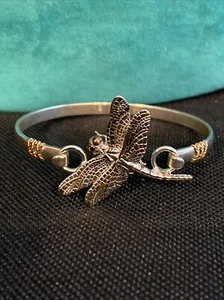 Dragonfly Swap Top Sterling silver Signed KOVEL Gold accents Bracelet - Picture 1 of 8