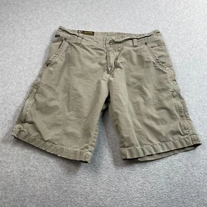 Kuhl Shorts Men 32 Tan Crag Series Cargo Pocket Technical Utility Hiking Camping - Picture 1 of 11