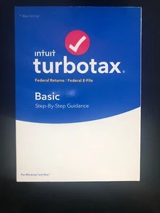 2018 Tax Year Turbo Tax Basic Federal Windows/Mac NEW Sealed - Picture 1 of 3