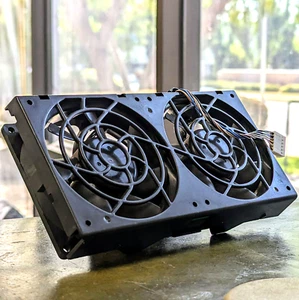 HP Workstation Z600 System Cooling Dual Fan Assembly 468773-001 Assy 508064-001 - Picture 1 of 2