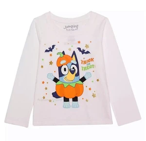 Bluey Halloween Disney T Shirt Girls Top Size 12 18 Months 2T-5T Toddler 2 3 4 5 - Picture 1 of 2
