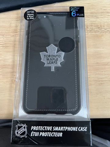 Toronto Maple Leafs NHL Protective iPhone 6+/6s+ Case Leather Licensed! NEW! Cover