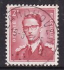 Timbre-poste belge 1954 Zandhoven 2f roi Baudouin bien d'occasion très bon état