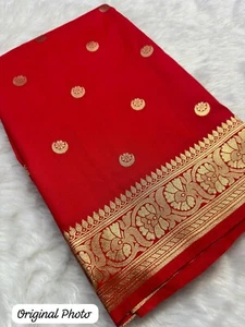 Neuer ethnischer Designer-Bollywood-Brautsari Hochzeitskleidung Party - Bild 1 von 6