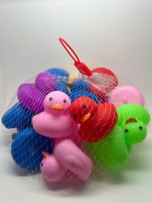 Patos de goma coleccionables de moda a granel juguetes de baño 20 patos de goma de todos los colores Foto 1 de 4