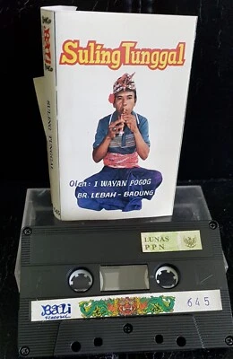 I Wayan Pogog – Suling tunggal - 1988 Bali cassette tape excellent, cover VG+ - Image 1 of 2