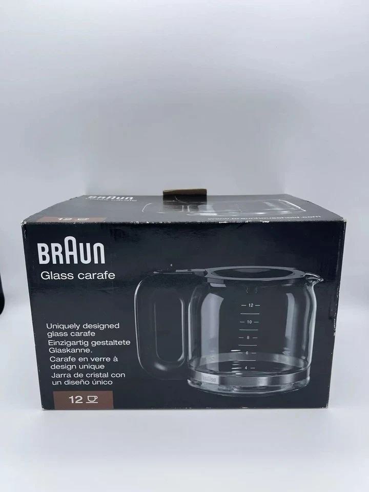 Braun Glass Carafe 12 Cup, fits PurAroma 7 3109 + BrewSense 3107  coffee makers - Image 1 of 1