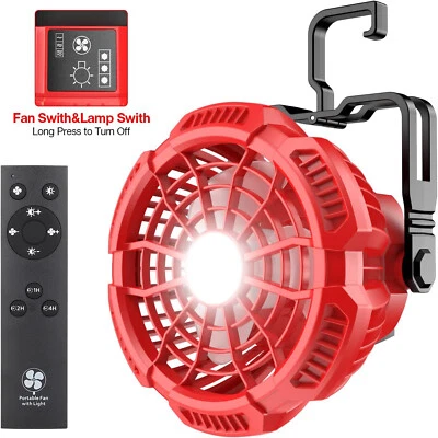 Portable Camping Fan with Lantern for Milwaukee 18V Li-ion Battery for Travel - Image 1 of 4