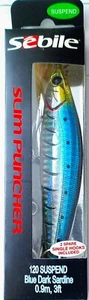 Sebile Slim Puncher 120 Suspending, Dark Blue Sardine color, 4 3/4", 7/8 oz - Picture 1 of 3