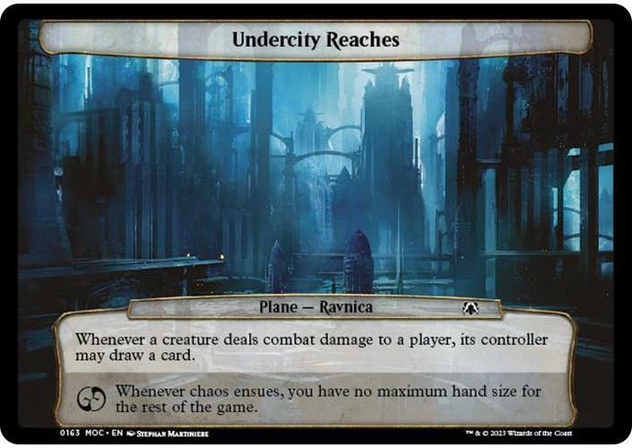 MTG Undercity Reaches  - March of the Machine Commander Planechase #163 - Image 1 of 1