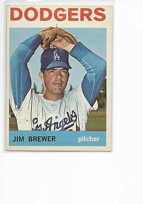 JIM BREWER 1964 Topps Baseball card #553 LA Los Angeles Dodgers EX - Image 1 of 2