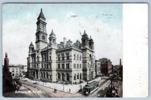1908 POST OFFICE BUILDING BALTIMORE MARYLAND ANTIQUE POSTCARD - Picture 1 of 2