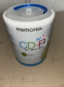 Memorex CD-R Digital Media - 52X 700mb 80Min - 100 Pack, New, Factory Sealed - Picture 1 of 5