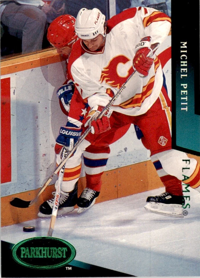 1993-94 PARKHURST MICHEL PETIT CALGARY FLAMES #304 - Image 1 of 2