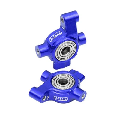 GPM Aluminum 7075 Alloy Front Steering Block Blue : Traxxas 1/10 4-Tec Drift Car - Image 1 of 4
