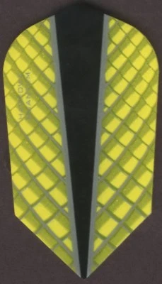 Yellow Harrows Slim QUANTUM-X Dart Flights: 3 per set