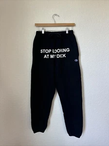 Mens Champion Reverse Weave Cargo Sweatpants Size Small Black Sweats GRAPHIC * - Picture 1 of 4