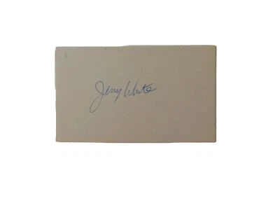 "Montreal Expos" Jerry White Hand Signed 3X5 Card COA - Image 1 of 2