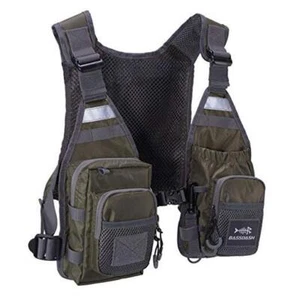 FV08 Ultra Lightweight Fly Fishing Vest for Men and Women Portable Army Green - Picture 1 of 7