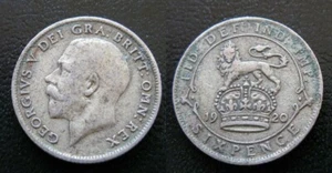 Zaldi2010 - UK, 6 Pence from 1920. Silver - Picture 1 of 1