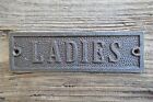 Solid Antique Style Cast Iron Ladies Door Sign Toilet Door Plaque Wh13