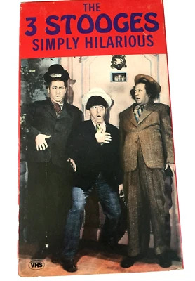 The 3 Stooges Simply Hilarious VHS tape Ships  Same Day With Tracking - Image 1 of 2