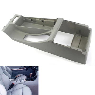 For BMW E46 Gray Center Console Trim Base w/ Armrest Opening 325i 328i M3 305 AS - Image 1 of 4