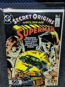 Secret Origins #1 Golden Age Superman DC Comic 1986 mit neuer Hülle & Karton - Bild 1 von 8