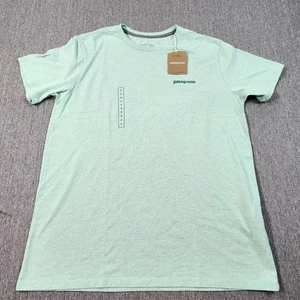 Camiseta Patagonia Hombre M/Mujer L Fitz Roy Icon Responsibili Enjuagada Verde - Imagen 1 de 11