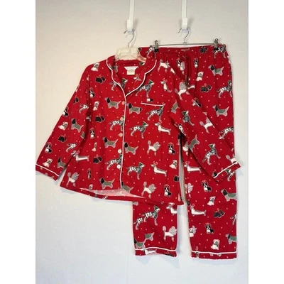 Juego de pijama de franela para perro Company Store talla LG Dachshund dálmata Bulldog francés Foto 1 de 4