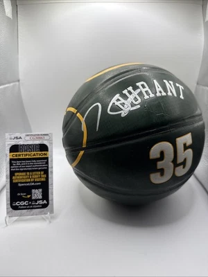 Kevin Durant Seattle SuperSonics Autographed Basketball JSA COA 2007-2008 RC Yr? - Image 1 of 4