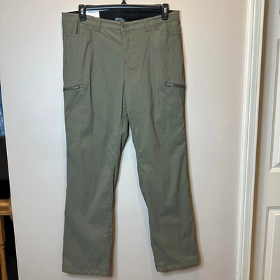 Pantalones cargo forrados de micro polar Eddie Bauer Rainier para mujer talla 12 verde oliva nuevos con etiquetas Foto 1 de 4