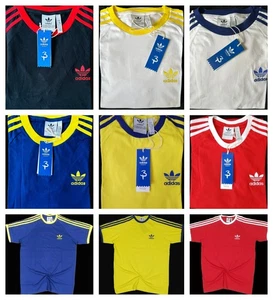 Camiseta Para Hombre Adidas Originales 3 Rayas Cuello Redondo Manga Corta Deporte-Correr-Gimnasio - Imagen 1 de 13