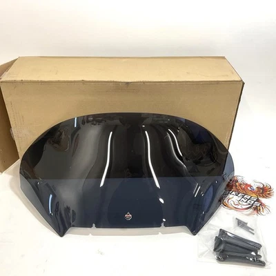 Klock Werks 2024up Harley Road Glide Flare Windshield 13.5" Dark KWW-01-0704-DS - Image 1 of 4