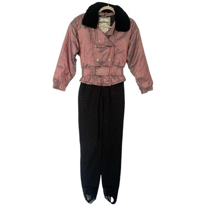Traje de esquí Obermeyer vintage iridiscente para mujer 6 piezas Snow Bunny Gorpcore Foto 1 de 4