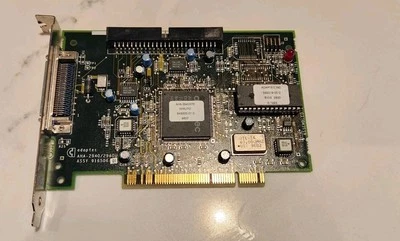RARE VINTAGE ADAPTEC AHA-2940 2940U SCSI 50 PIN PCI CONTROLLER CARD - PULLS - Image 1 of 4